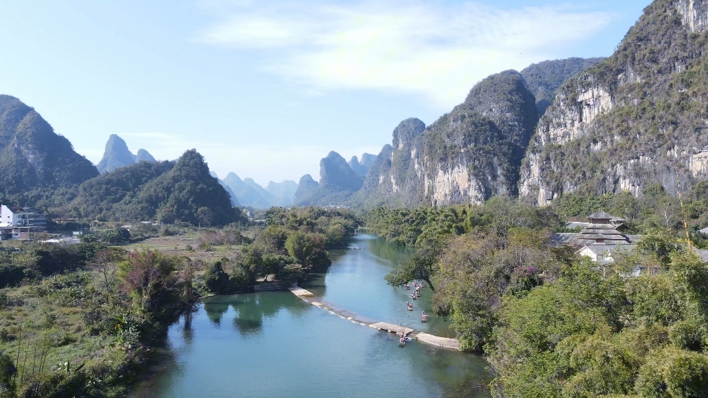 阳朔工农桥航拍