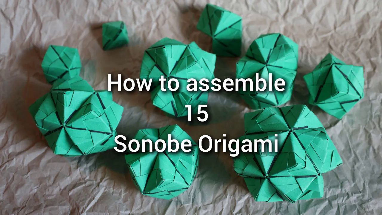 【khin hooi】不同形态的折纸花球拼装思路4