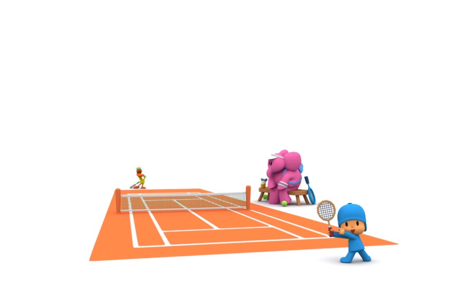 西班牙语启蒙西语小P优优Let's Go Pocoyo!  Tenis para todos [Episodio 12]  Tennis Everyone哔哩哔哩bilibili