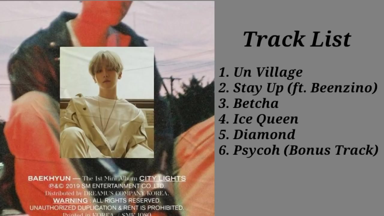 [图]边伯贤Baekhyun - City Lights 专辑音源