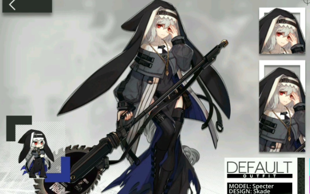 【明日方舟/干员全资料展示/3k高清重置版】病娇 电锯 修女 克苏鲁