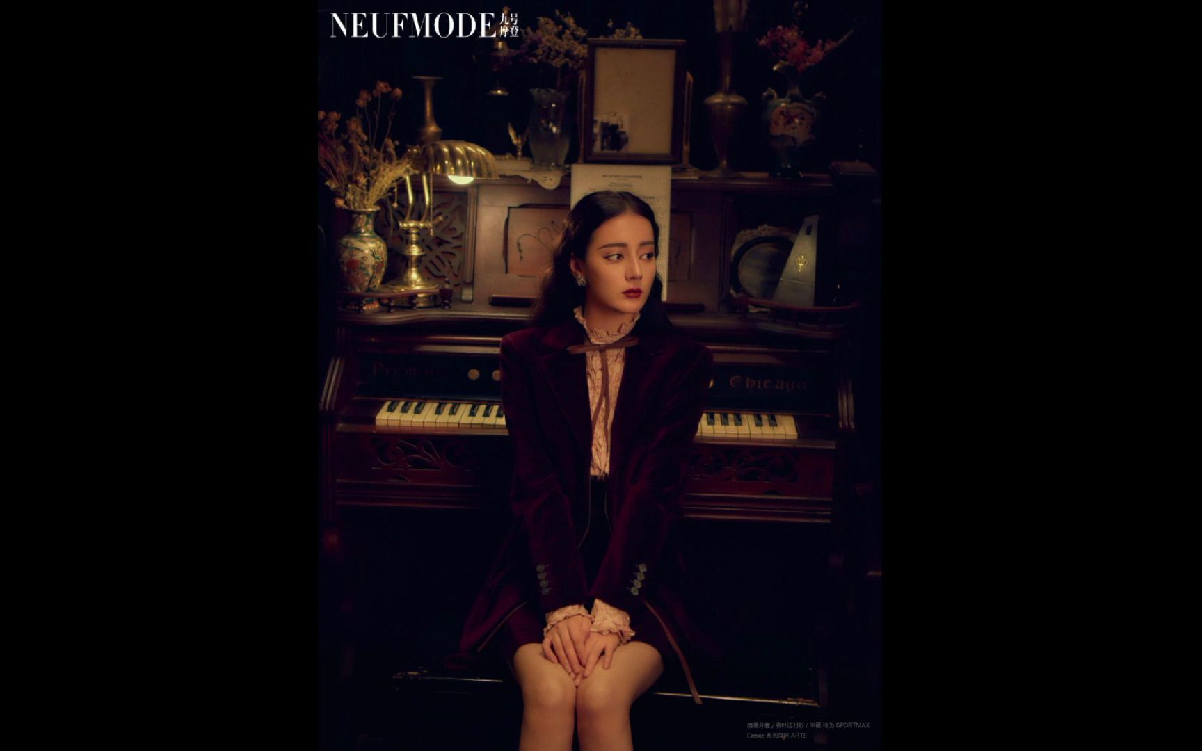【迪丽热巴】复古摩登女郎 油画般的美貌