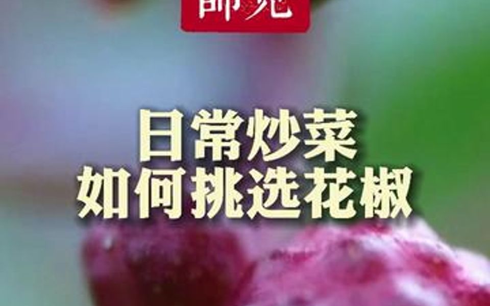 选好鲜花椒,让很多菜品如虎添翼~哔哩哔哩bilibili