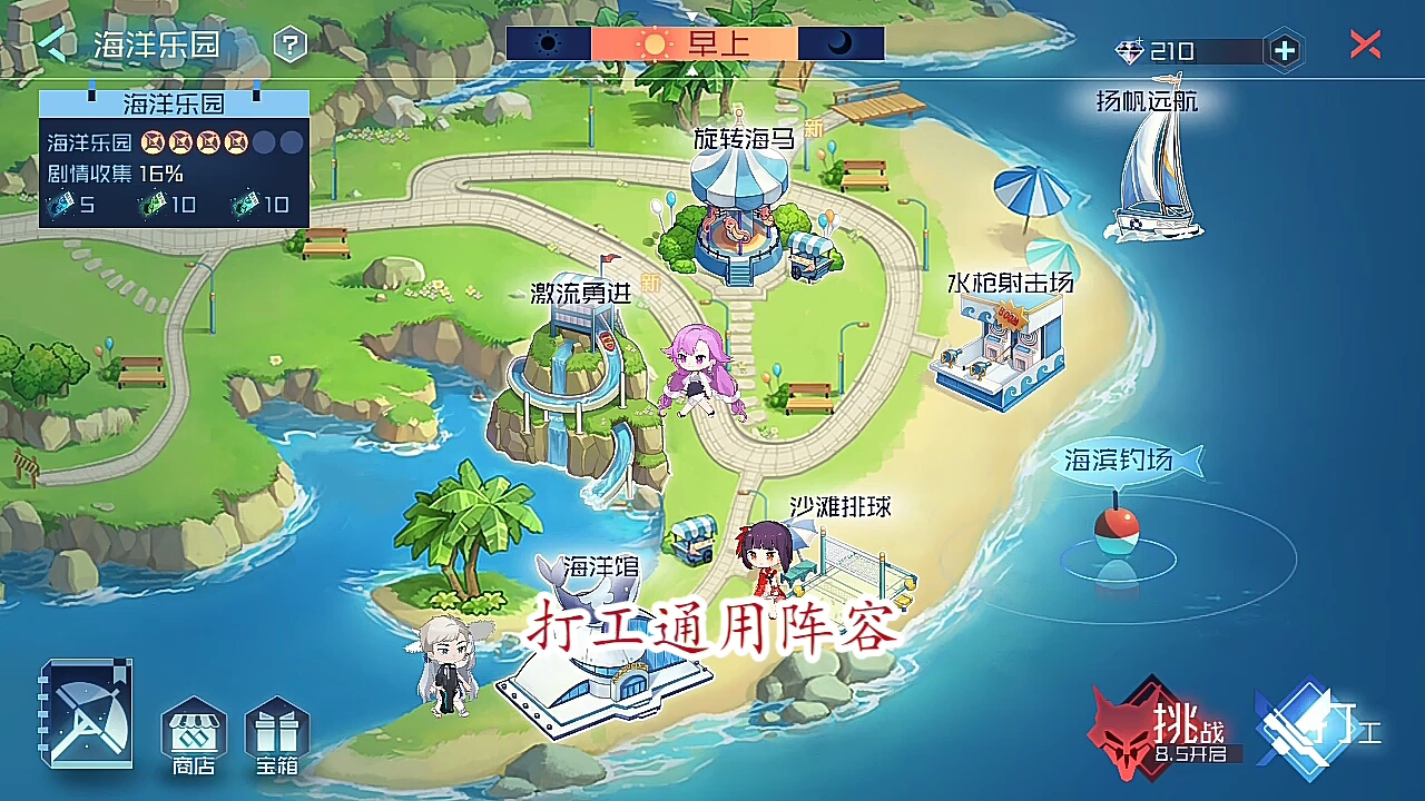 永远的七日之都夏活打工通用半平民应该算吧阵容