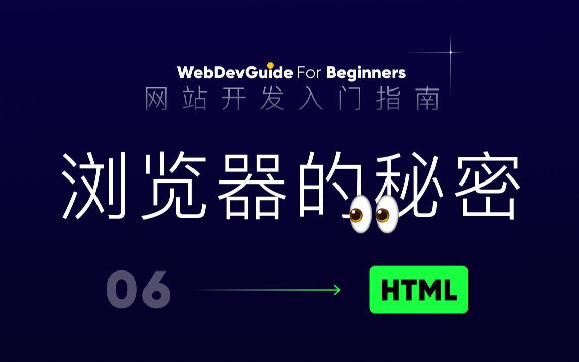 [网站开发入门指南06] 为什么浏览器认识HTML语言的标签和属性| html css零基础入门教程哔哩哔哩bilibili