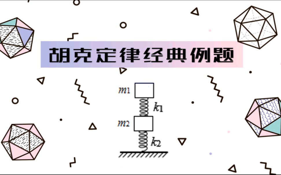 活动作品高中物理弹力专题胡克定律经典例题双物体双弹簧简单易懂