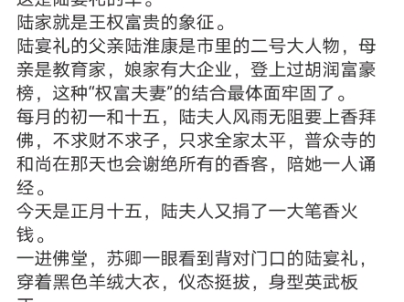 《苏卿陆宴礼/桑宜陆嘉珩》苏卿陆宴礼/桑宜陆嘉珩小说阅读全文txt
