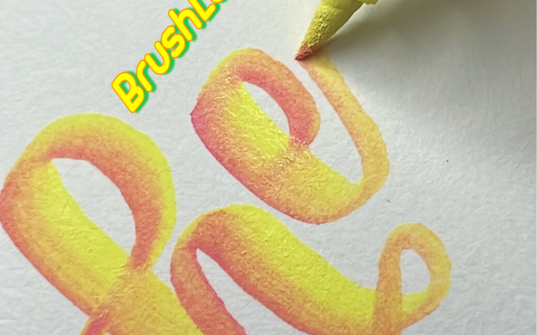 【Kimi】简单的渐变过程 教程 BrushLettering | 花体英文 手写 治愈系哔哩哔哩bilibili