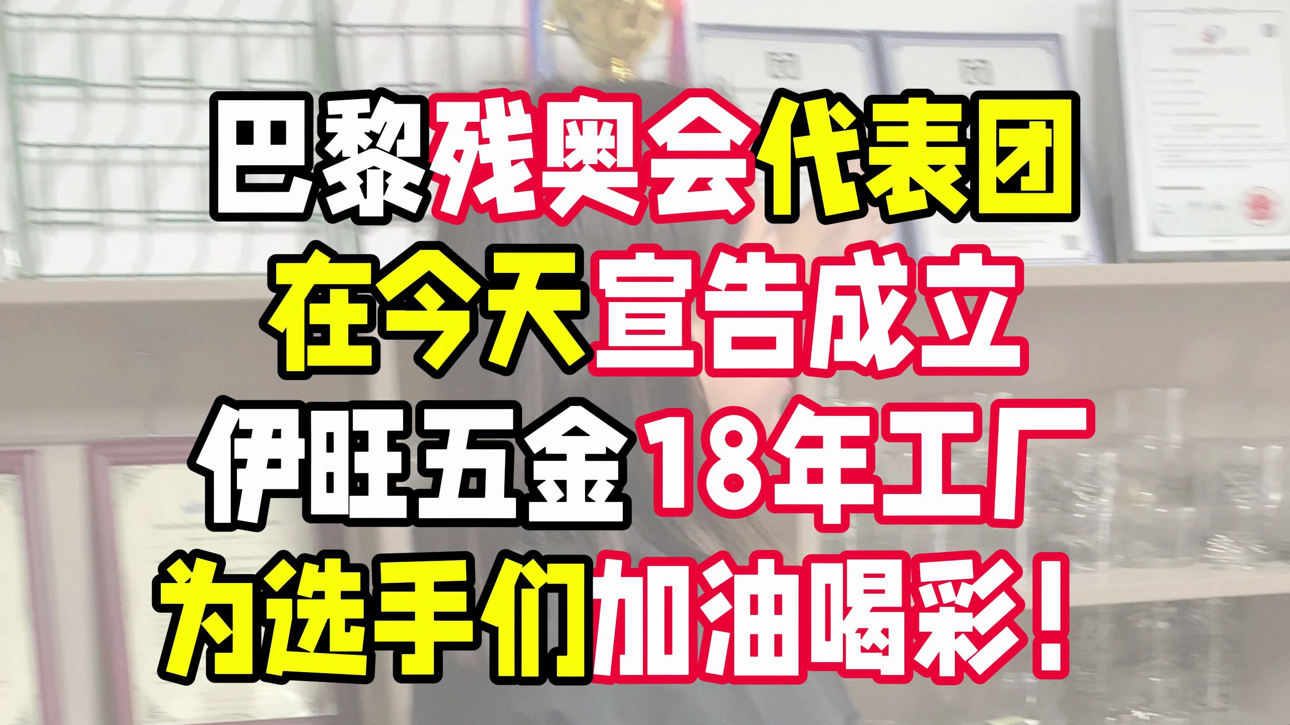 巴黎残奥会代表团284位运动员出征! 伊旺五金为中国选手加油喝彩哔哩哔哩bilibili