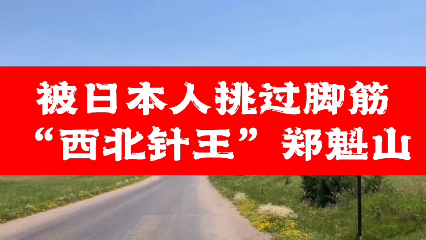 被日本人挑过脚筋 “西北针王”郑魁山哔哩哔哩bilibili