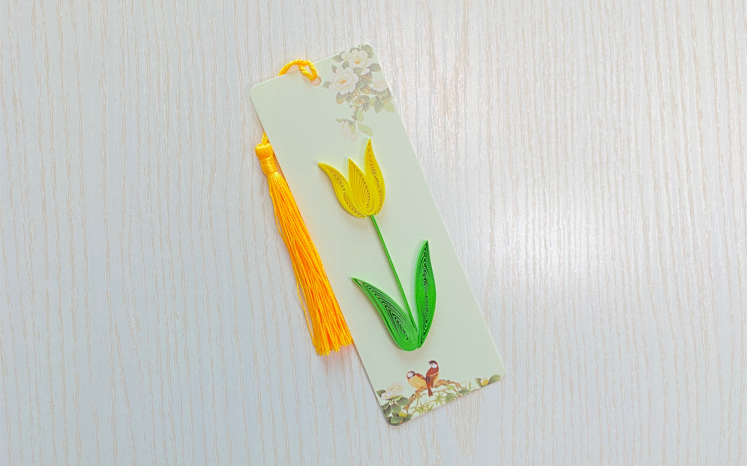 衍纸手工--郁金香书签_哔哩哔哩_bilibili