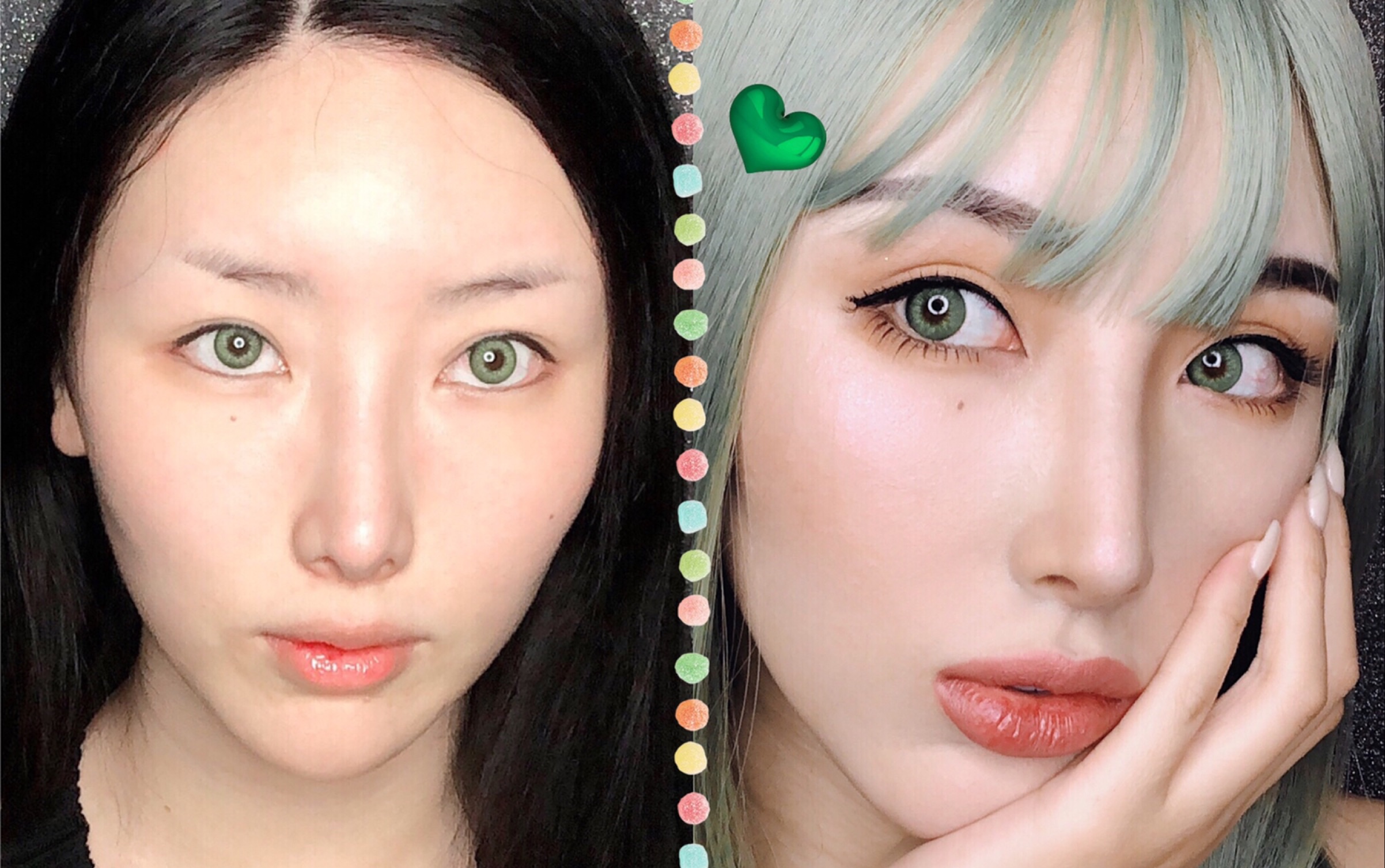 春日青苹果妆容|整容级化妆术,分享详细画法,喜欢欧美妆的小可爱有福