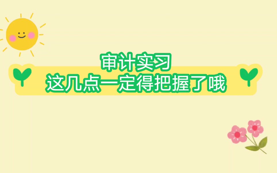 实践分享:去会计师事务所审计实习,需要注意哪些点?哔哩哔哩bilibili