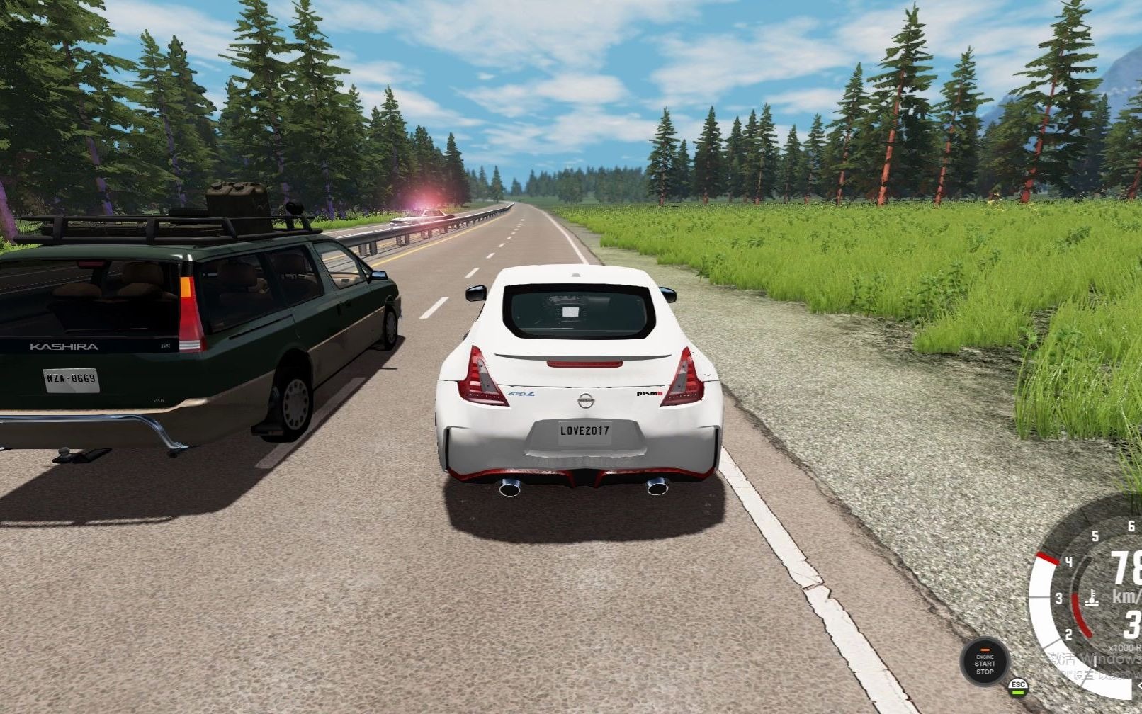 beamng:在美国公路驾驶日系跑车狂飙