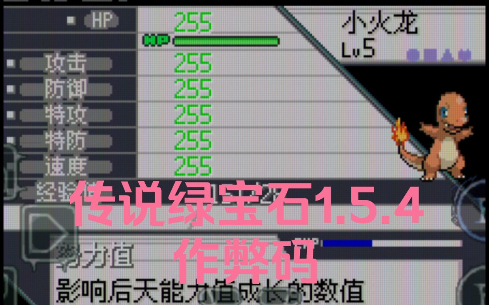 [图]口袋妖怪传说绿宝石1.5.4作弊码，添加物品，穿墙，满个体值
