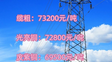 废铜铝价格早知道,今天是2024年6月11日,近期铜价波动大,今日铜价大幅低开,价格大幅下跌,已经跌破8万大关,铝价也紧随其后,价格有明显的回调...