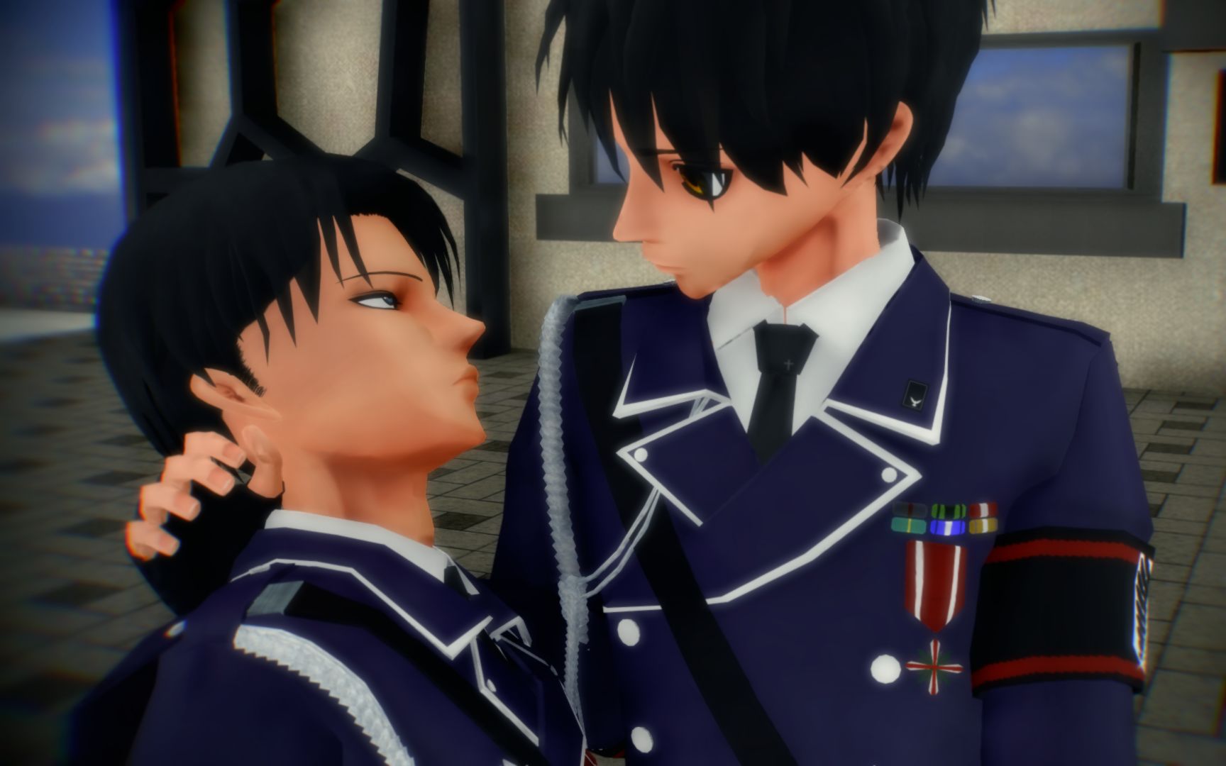 【mmd60帧】艾伦为了兵长居然._哔哩哔哩 (゜-゜)つロ 干杯~-bilibili