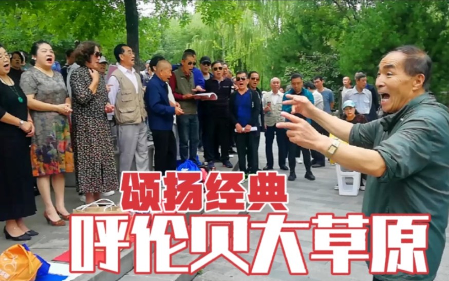 [图]嘹亮合唱团高唱《呼伦贝大草原》，怀念眷恋故乡之情，感动人心