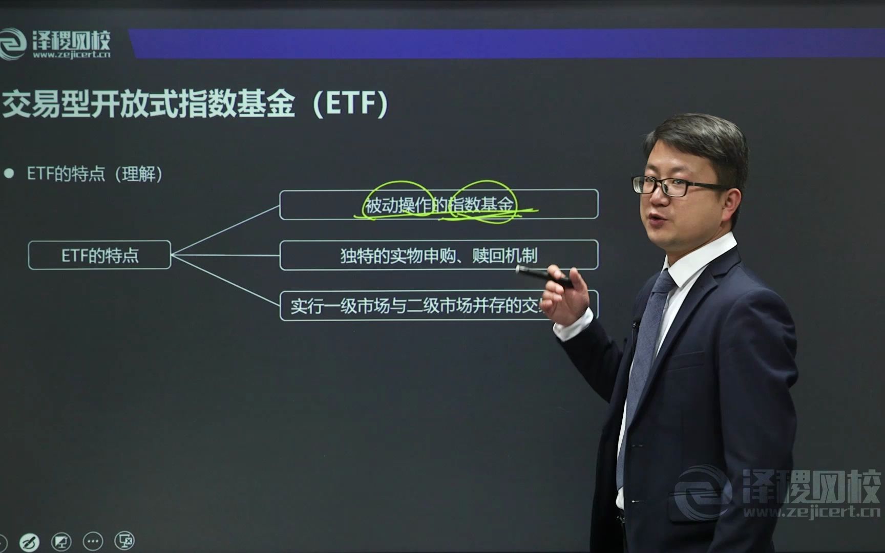 泽稷网校证券投资基金名师考点精讲:交易型开放式指数基金哔哩哔哩bilibili