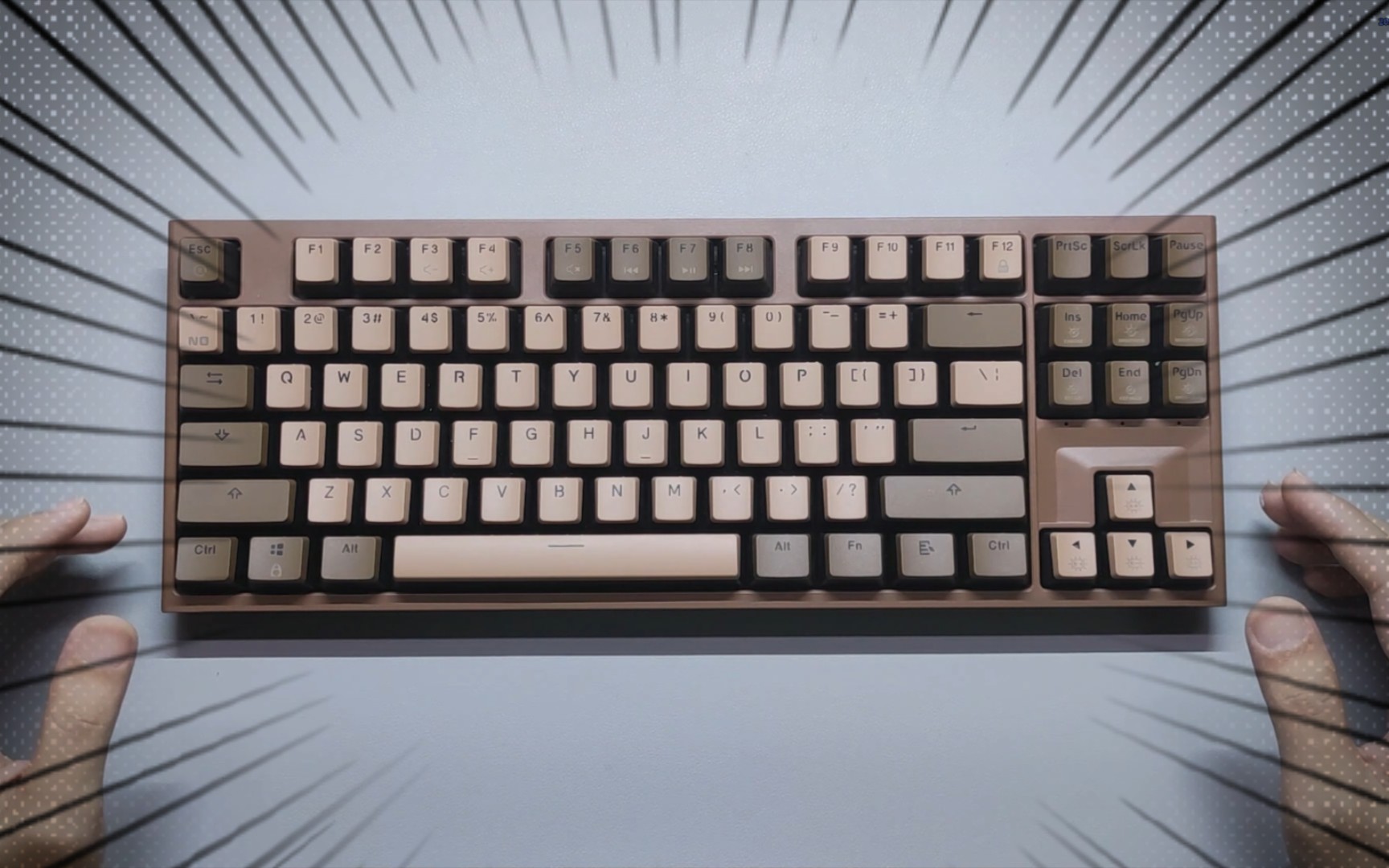 凯华box流沙金轴更换为凯华box白轴打字声音表现.