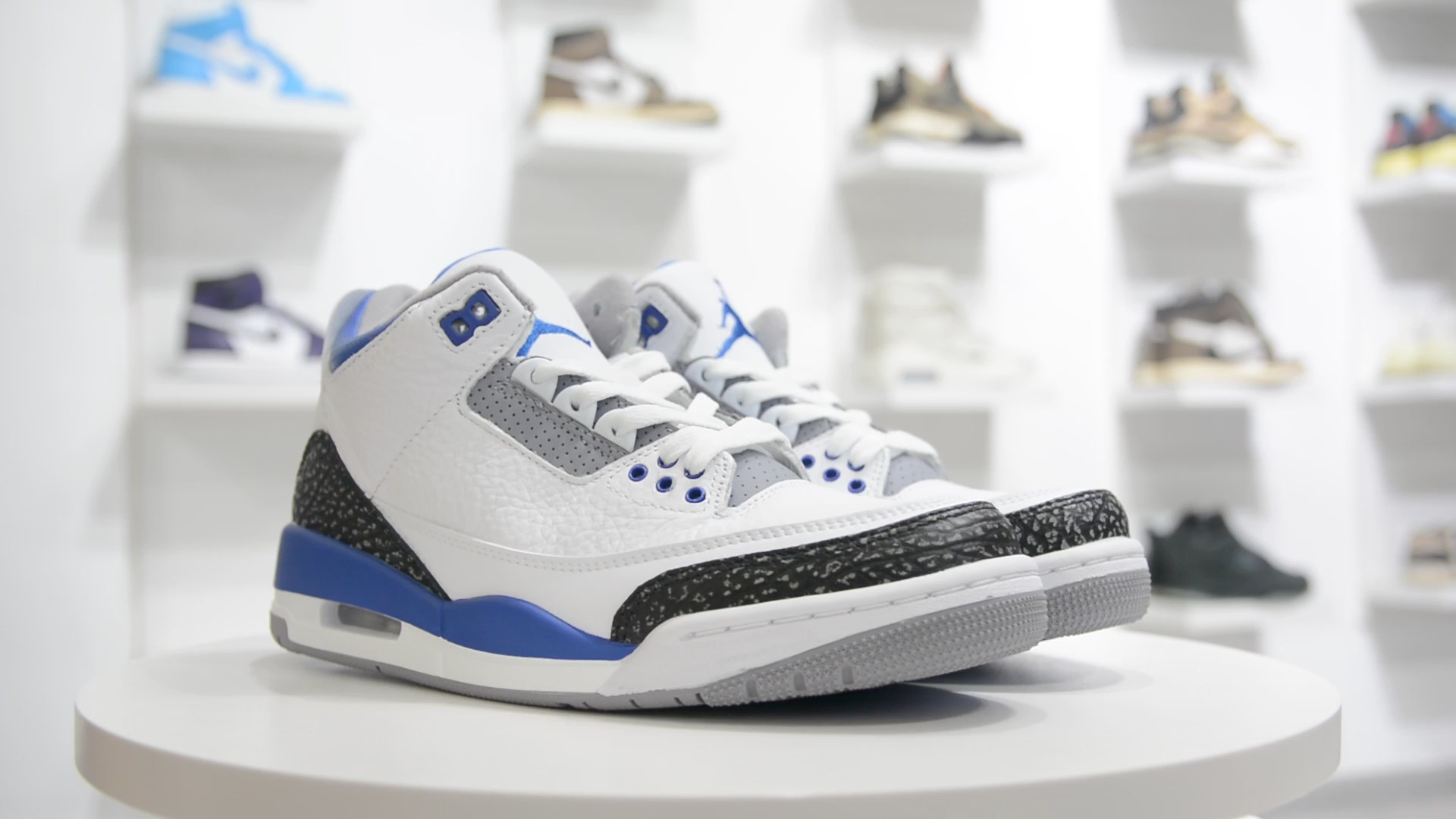 乔丹 air jordan 3 retro racer blue 赛车蓝aj3 篮球鞋 ct8532-145