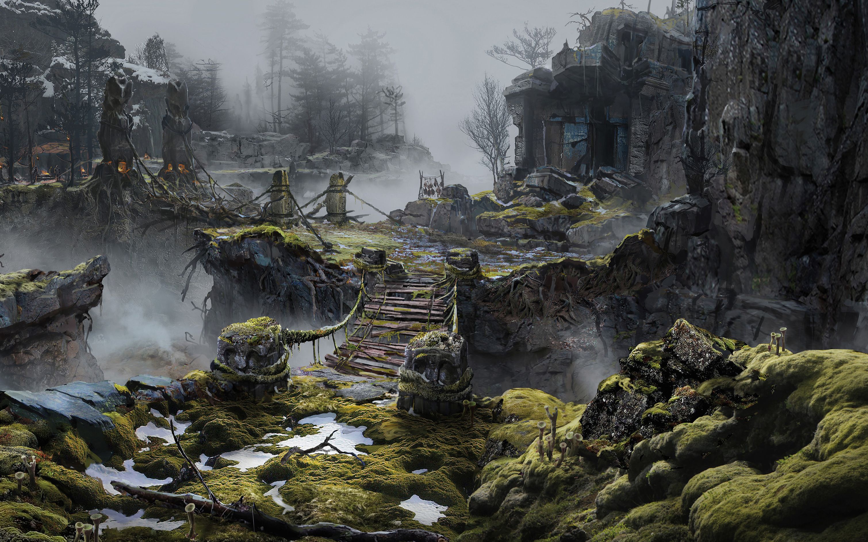 使用blender为战神制作场景概念godofwarenvironmentblendertimelapse