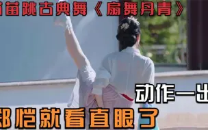 Скачать видео: 苗苗跳古典舞《扇舞丹青》，动作一出，郑恺就看直眼了