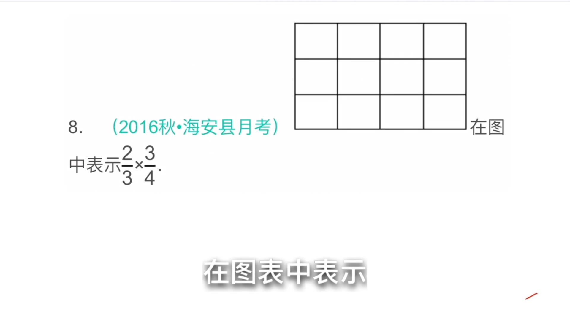 小学数学六年级,画图解分数乘法,熟练的同学一分钟哔哩哔哩bilibili