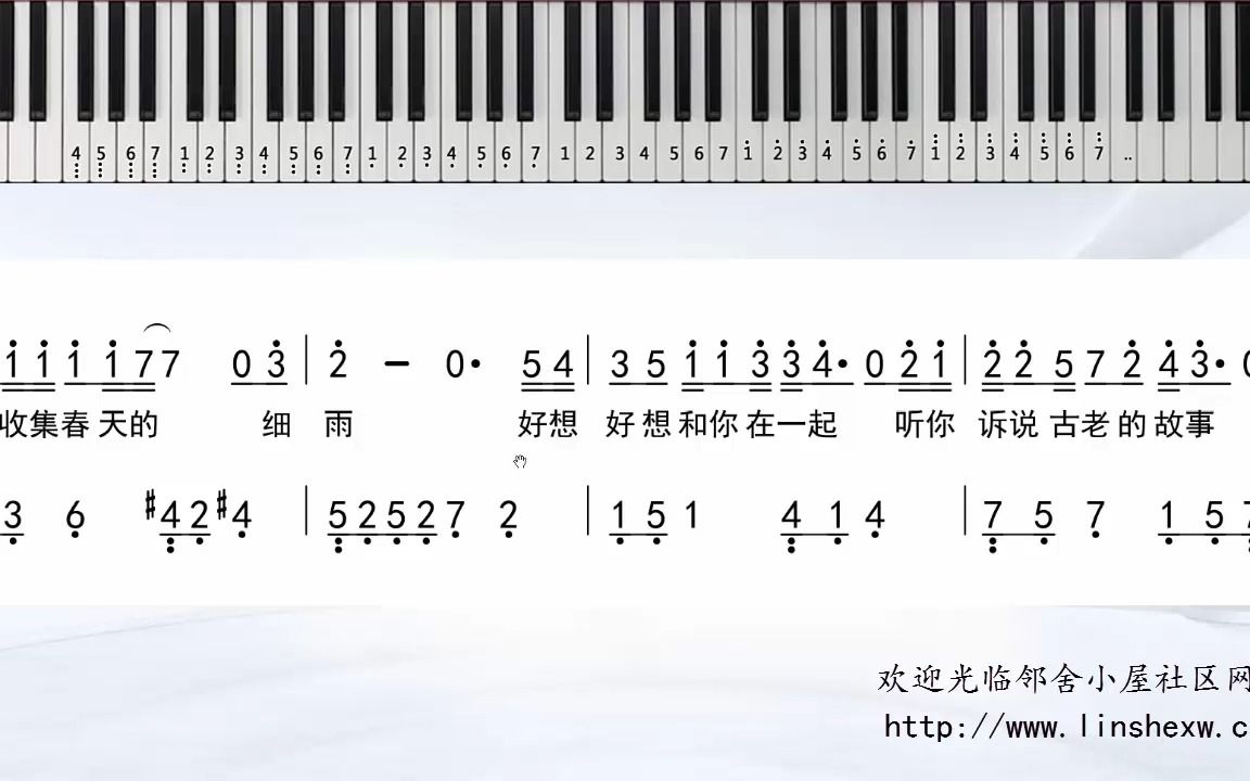 古巨基 好想好想钢琴简易简谱独奏哔哩哔哩bilibili