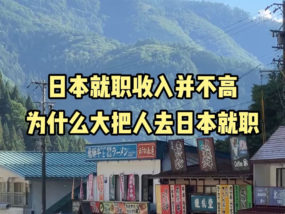 日本就职的收入并不高,为什么还有大把大把的人去日本就职?哔哩哔哩bilibili