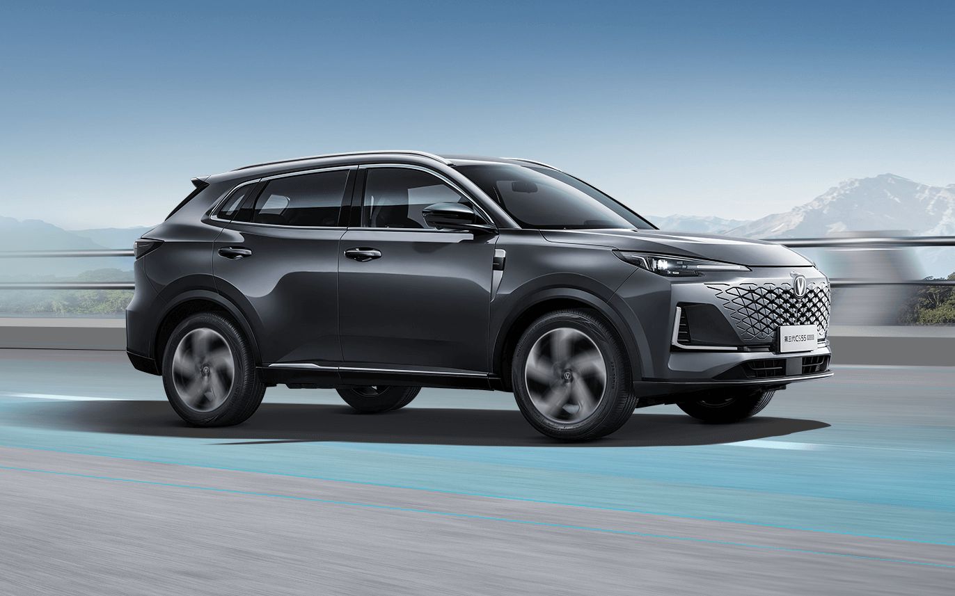 第三代长安cs55plus紧凑型suv车展实拍(片尾启源a05展示)@转转车市