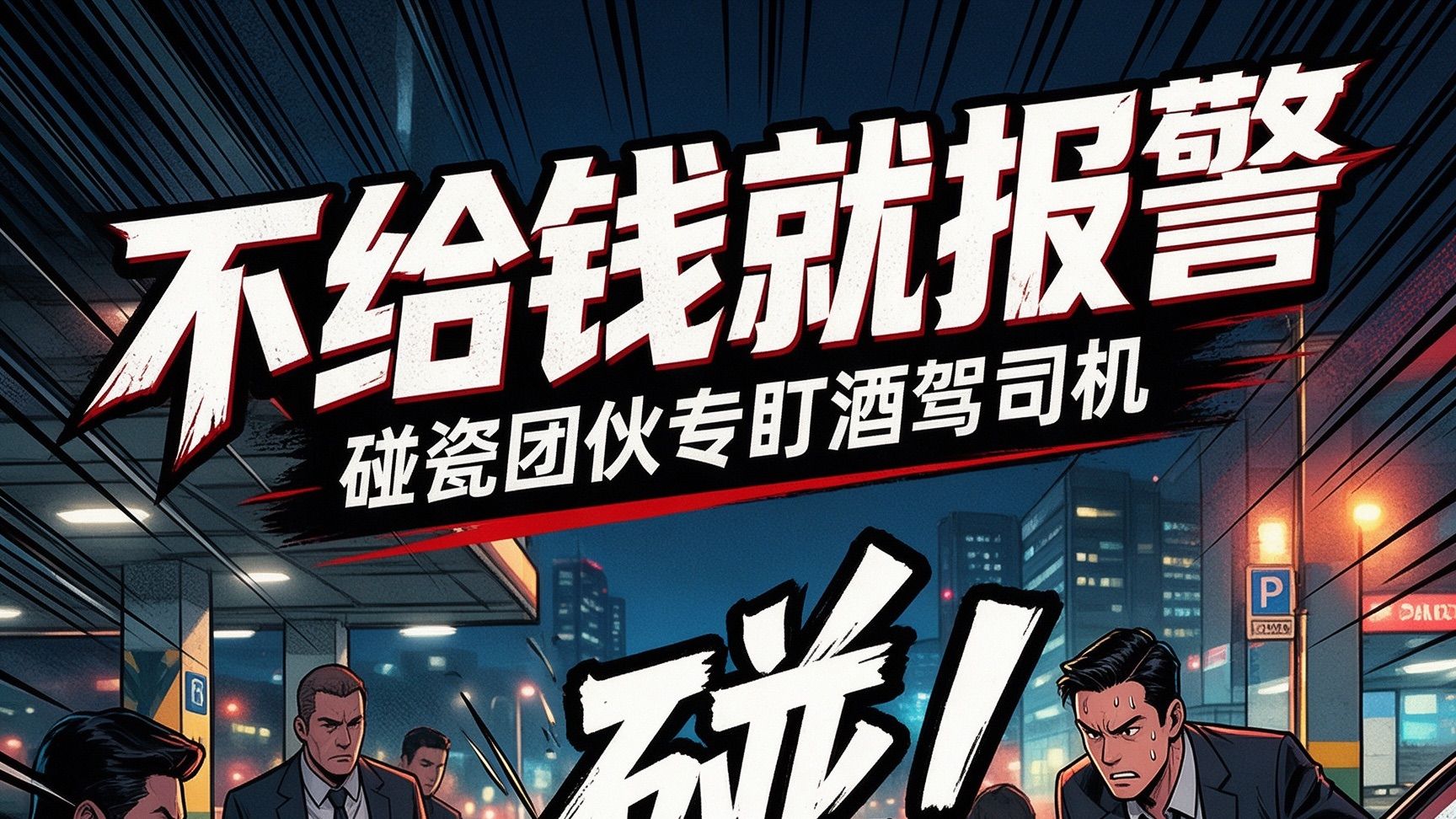 “不给钱就报警”：碰瓷团伙专盯酒驾司机