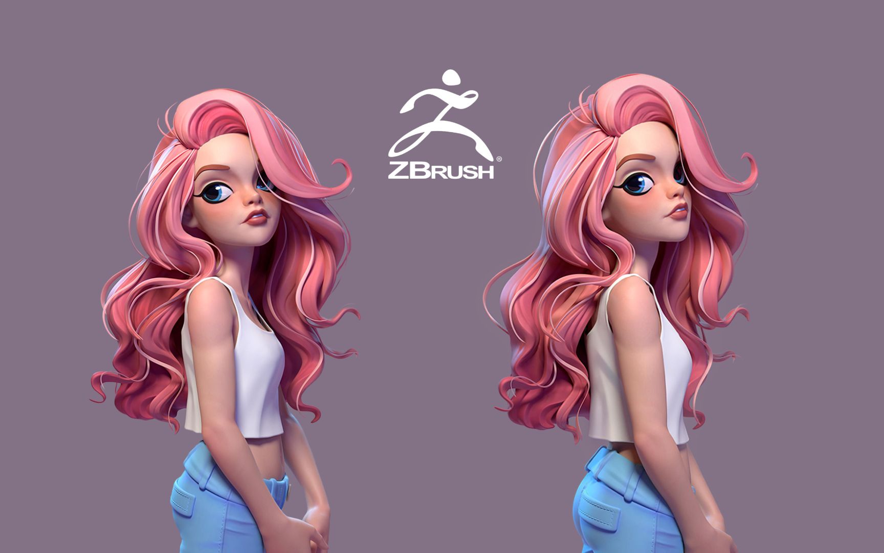 【zbrush雕刻】从裸模开始教你"萨勒芬妮"模型制作,适合新手学的全