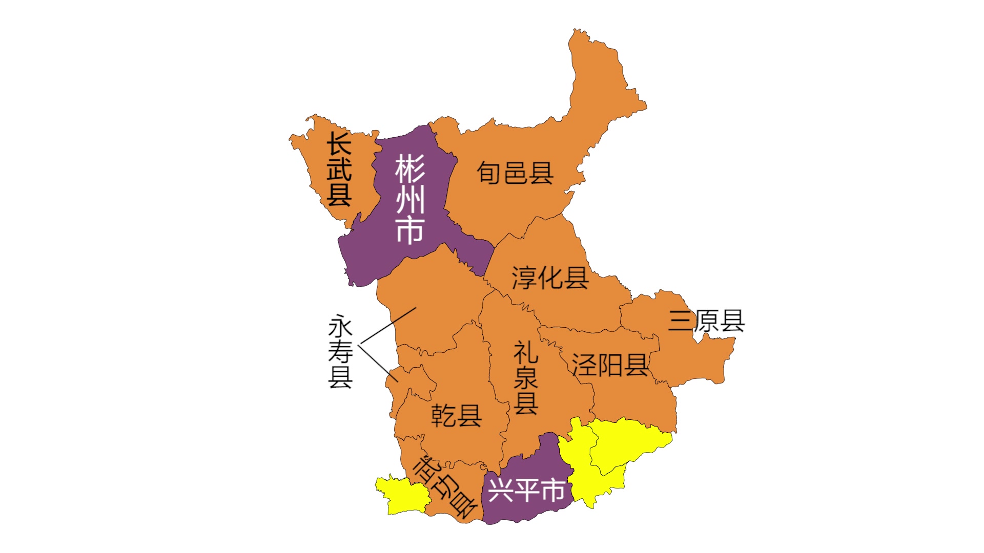 陕西咸阳地图全图详细图片
