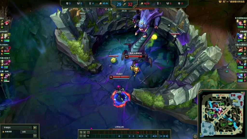 theshy附体,龙坑河道一锤四!"你觉得你能杀死我?