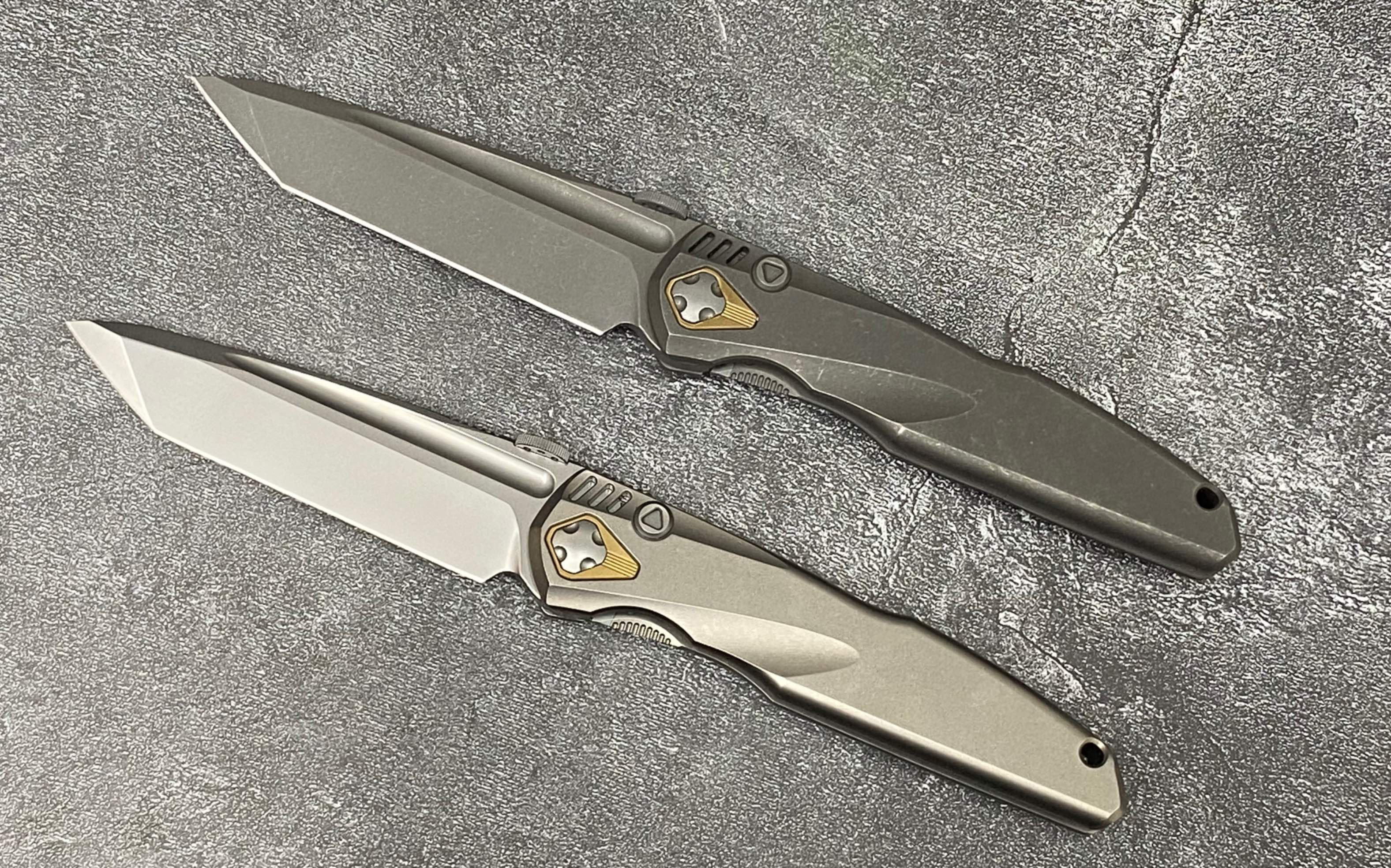 第九区自由 钛合金一体柄折刀