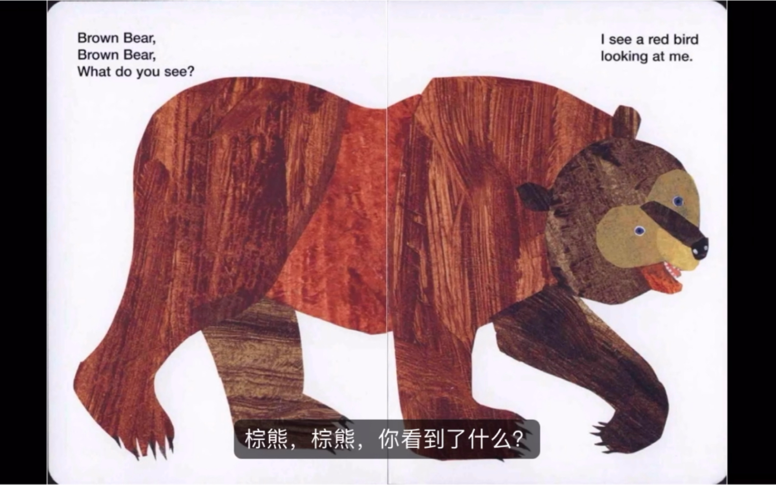 [图]第1课朗读｜Brown Bear, What Do You See?棕熊，你看到了什么？