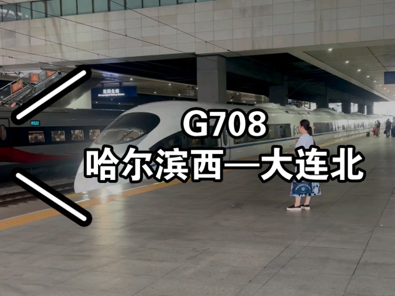 哈局哈动哈尔滨所CRH380BG 5635担当G708次列车进沈阳北1站台.哔哩哔哩bilibili