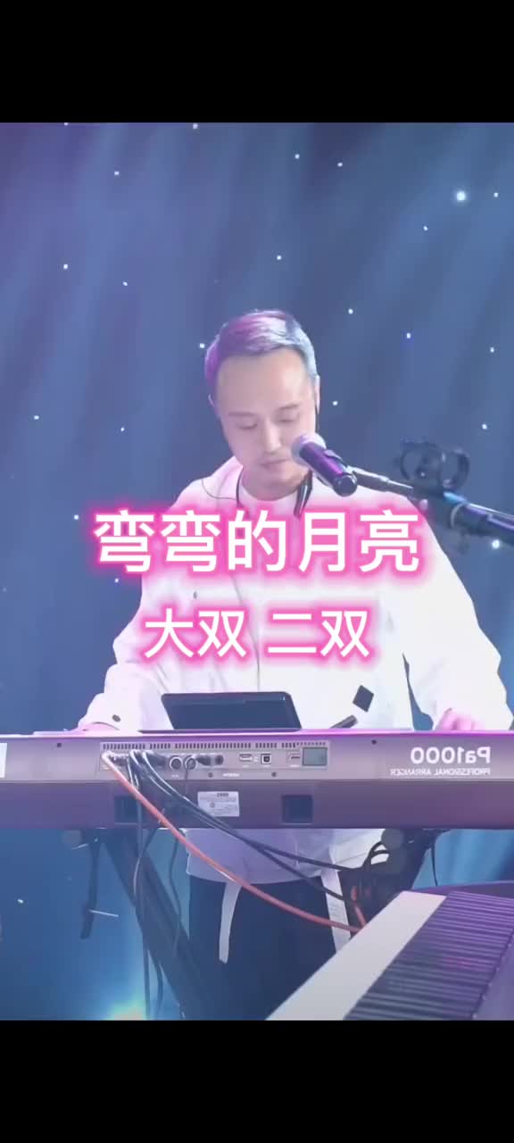 弯弯的月亮大双二双抖音音乐人实力派歌手现场版live那些回忆哔哩哔哩bilibili