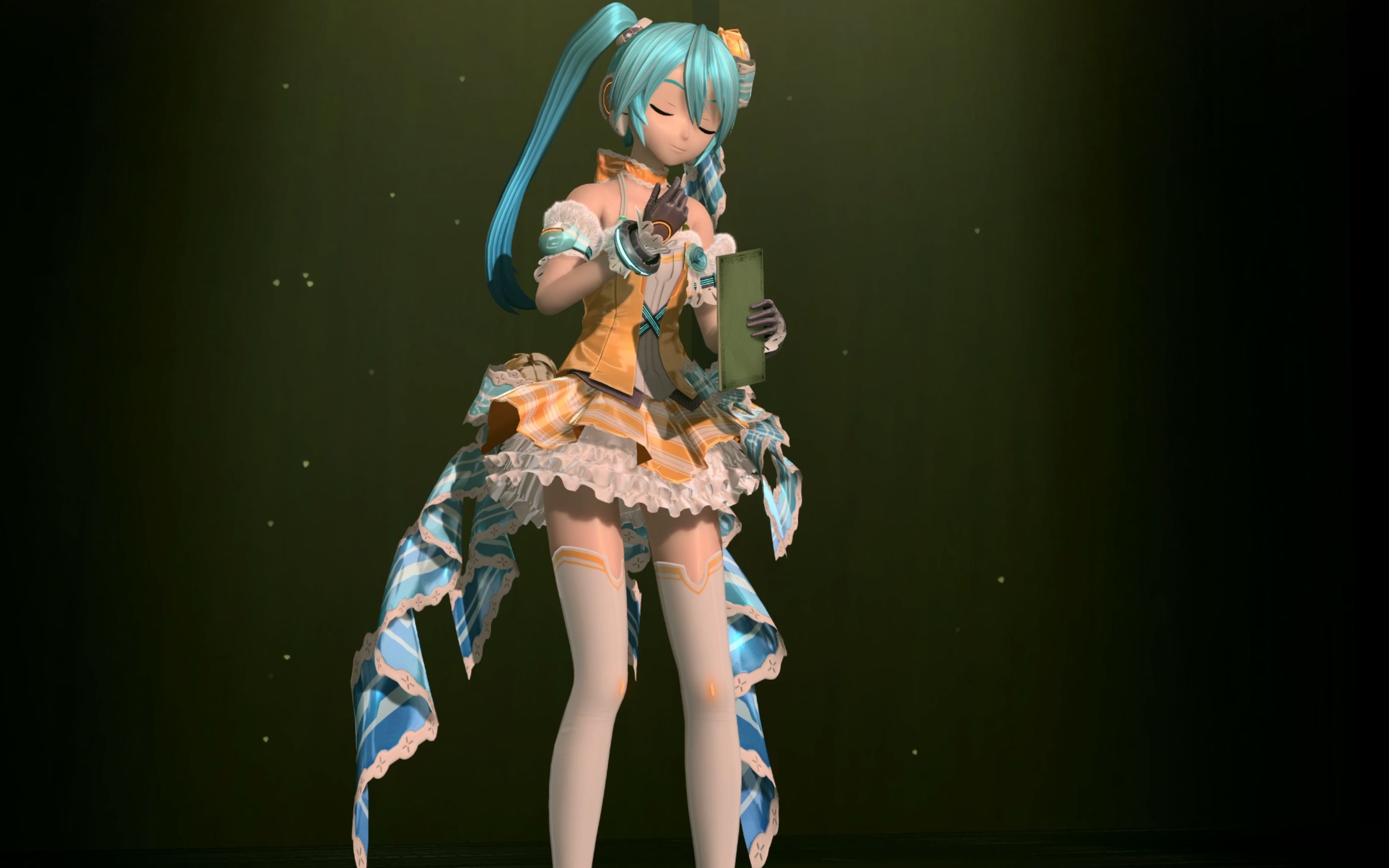 4k画质~【miku橙花公主】粤语 - 歌韵就算无形 中文字幕版【初音未来