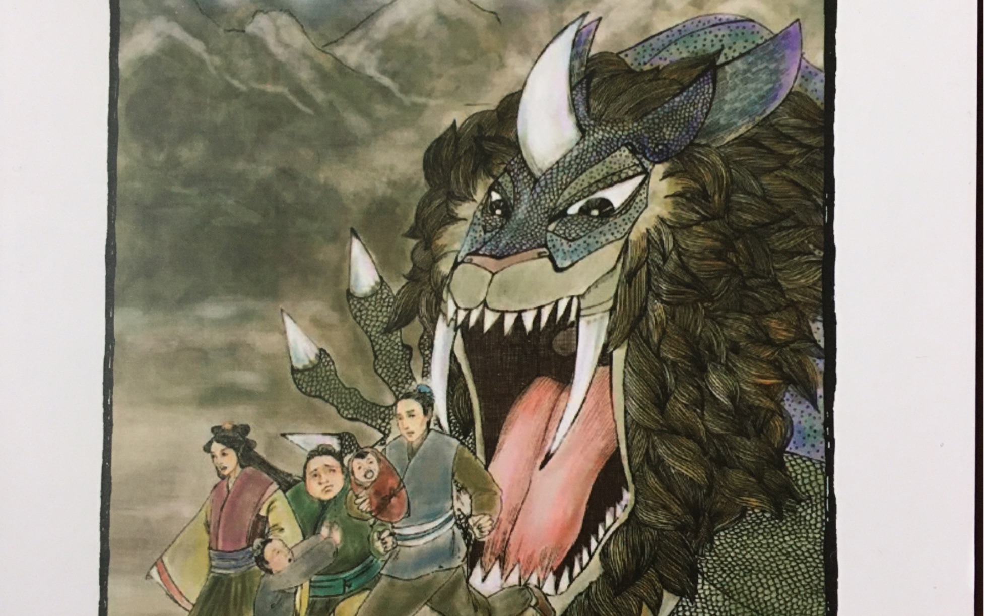 "年"的传说 英语朗读5 the legend of nian原声译文练习跟读