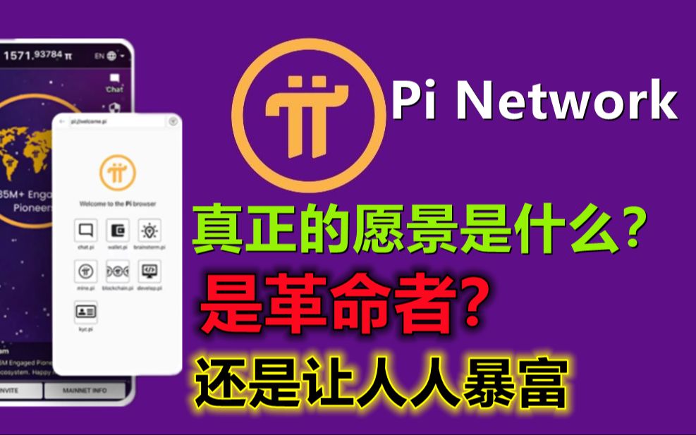 Pi Network真正的愿景是什么?不是革命者,也不是让人人暴富,派的愿景是让普通人能有机会进入w哔哩哔哩bilibili