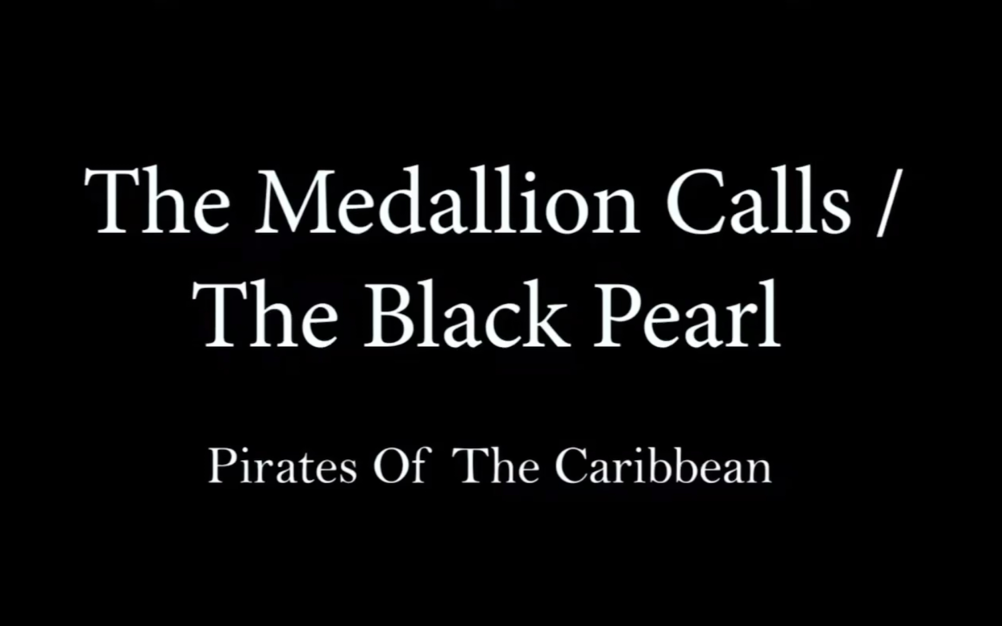 [图]【转载】YouTube （Yoshi Sugiyama）加勒比海盗钢琴曲The Medallion Calls / The Black Pearl