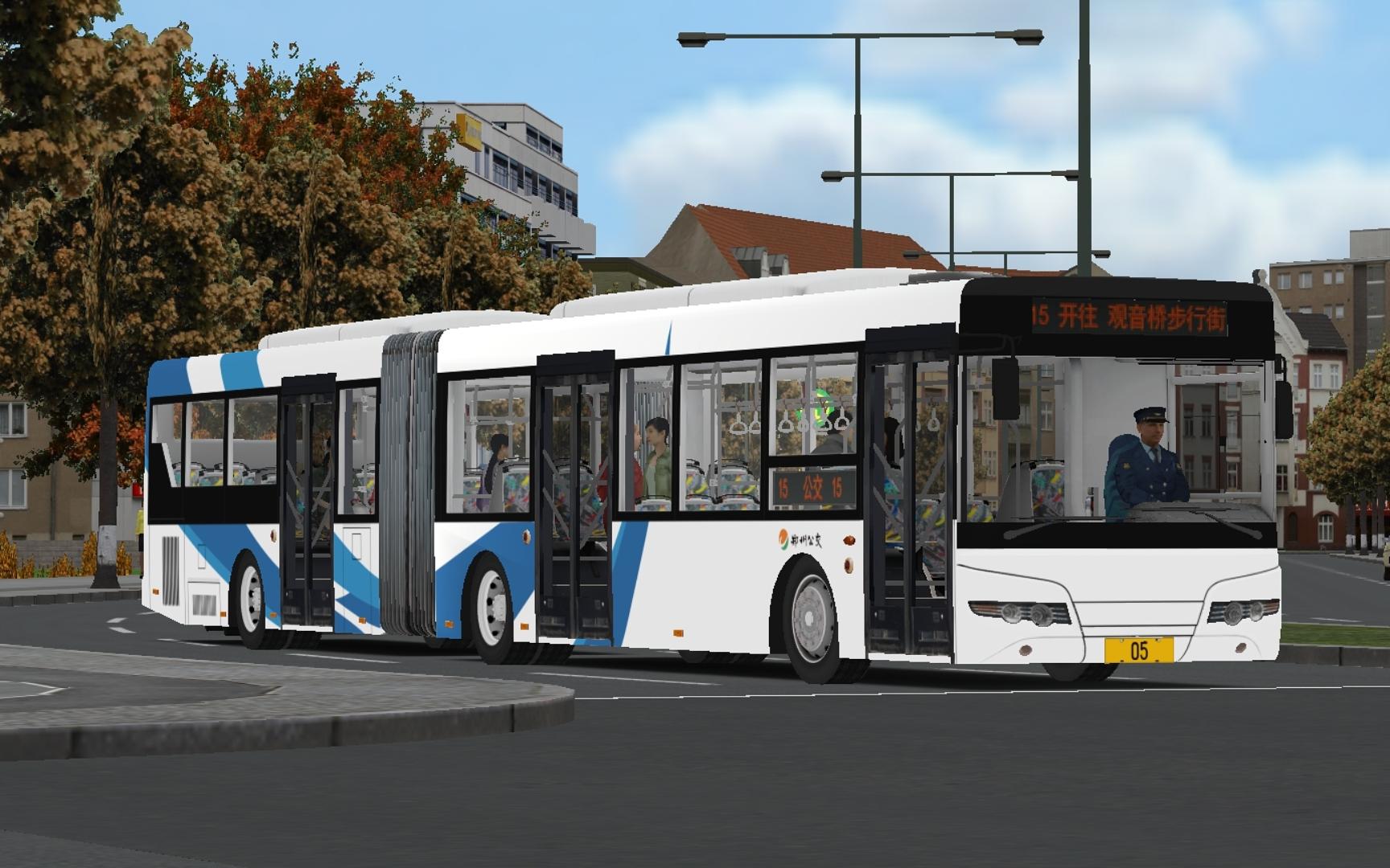 【巴士模拟2】驾驶宇通zk6180hg行驶在金河15路 | omsi2 金河 15