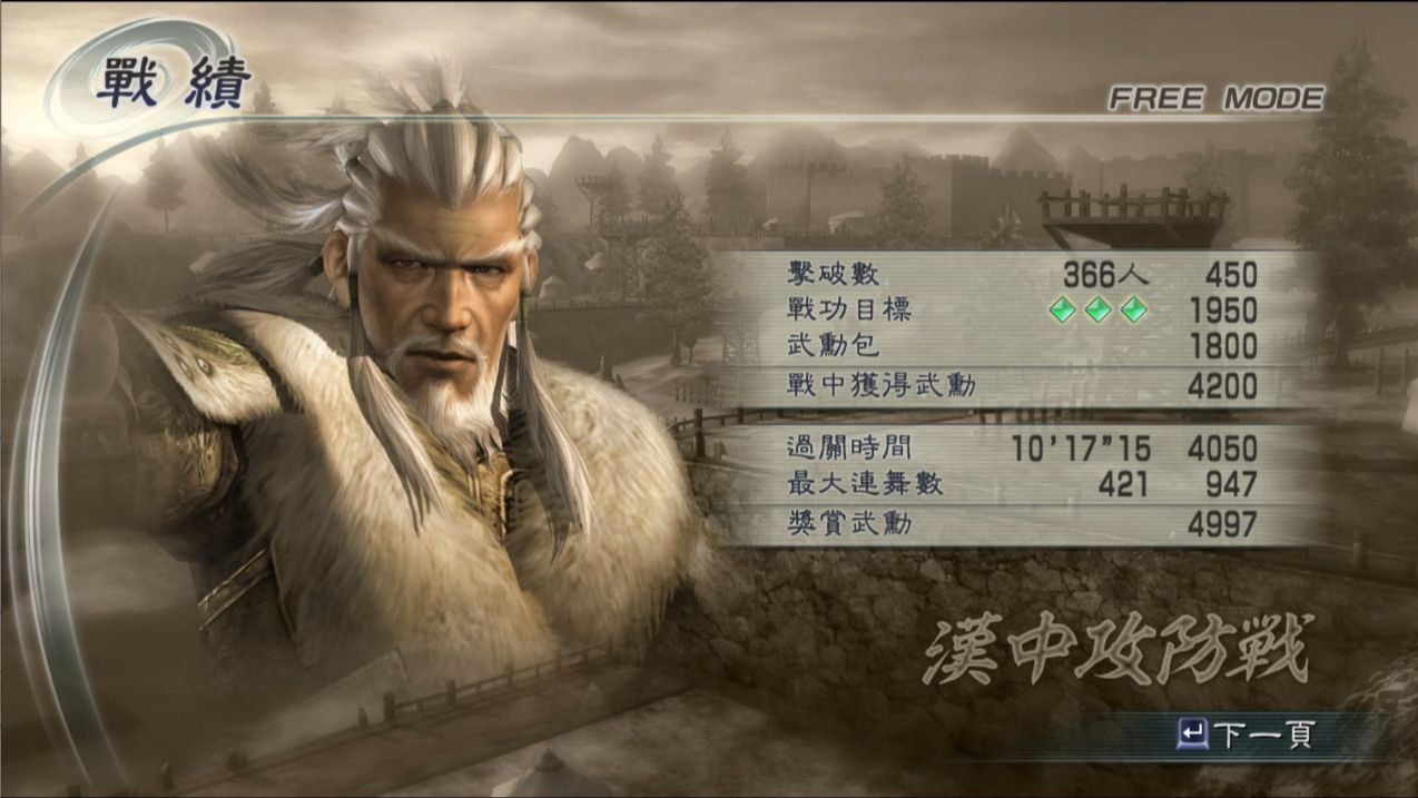 真三国无双5 黄忠 汉中蜀军 无闪特 全灭全占无走