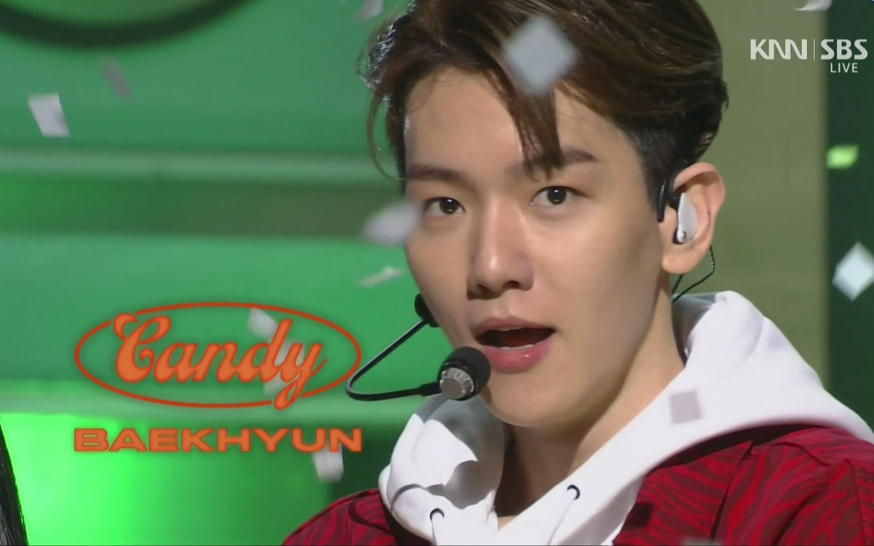 sbs人气歌谣直播边伯贤candy舞台cut