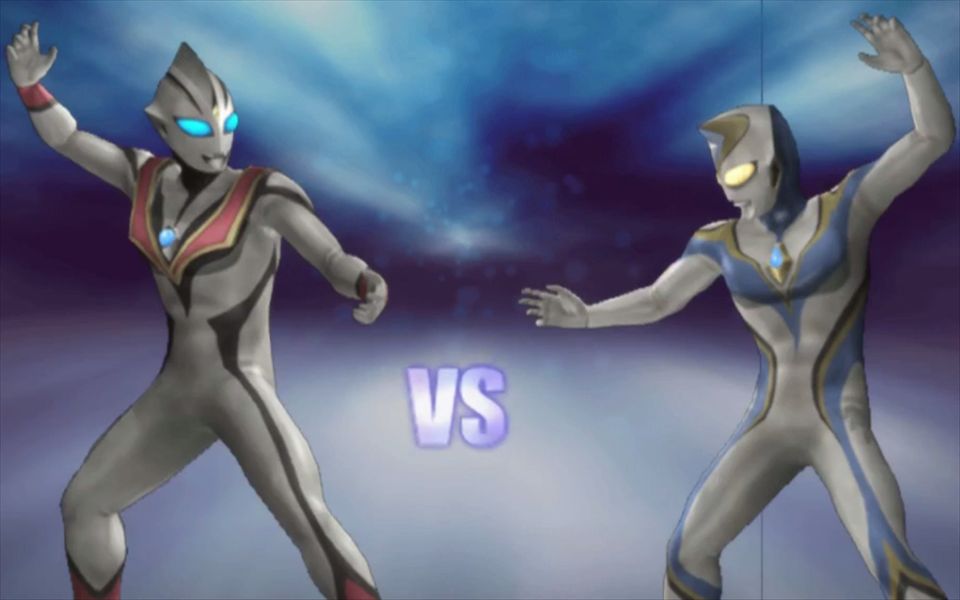 高难度对战实况,邪恶假迪迦vs邪恶假戴拿.【奥特曼格斗进化3】