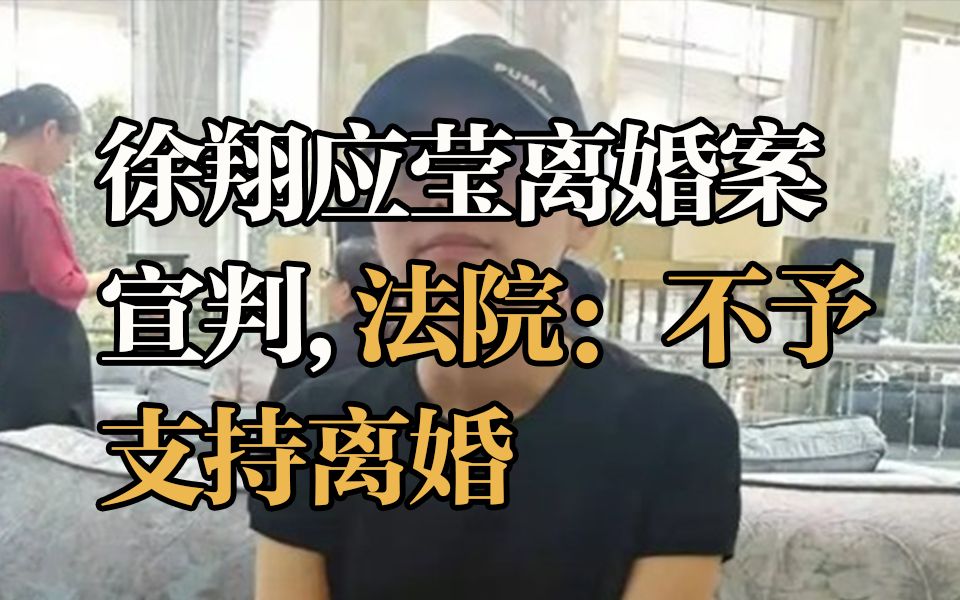 徐翔应莹离婚案宣判哔哩哔哩bilibili