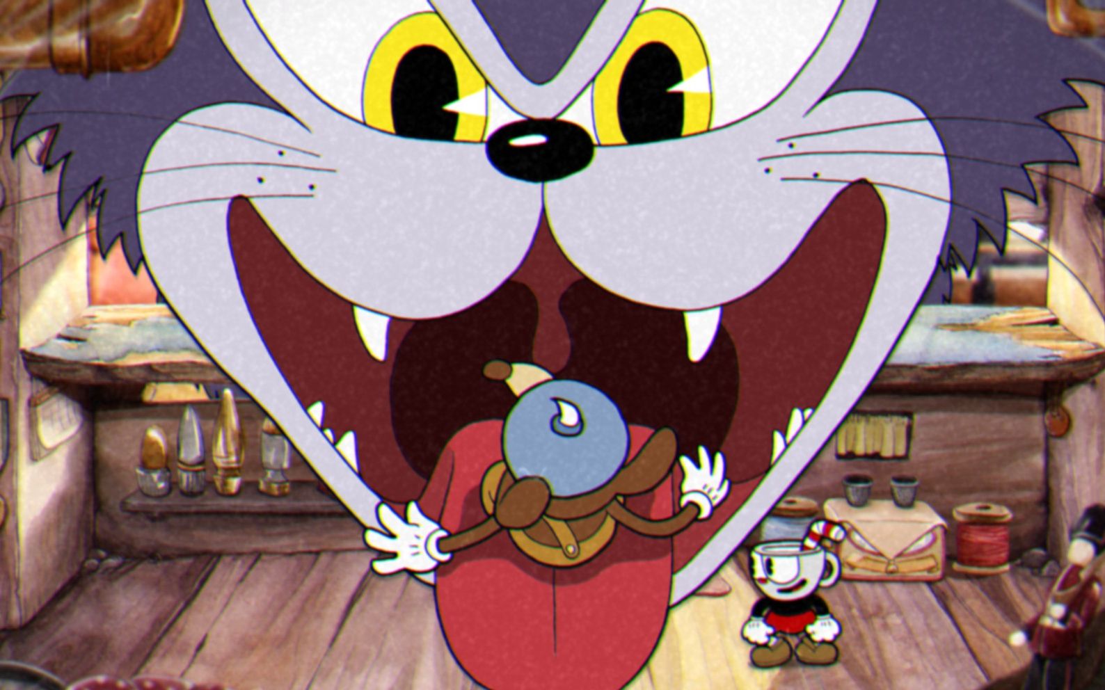 cuphead《茶杯头》无伤专家S沃纳ⷮŠ沃曼茶杯头