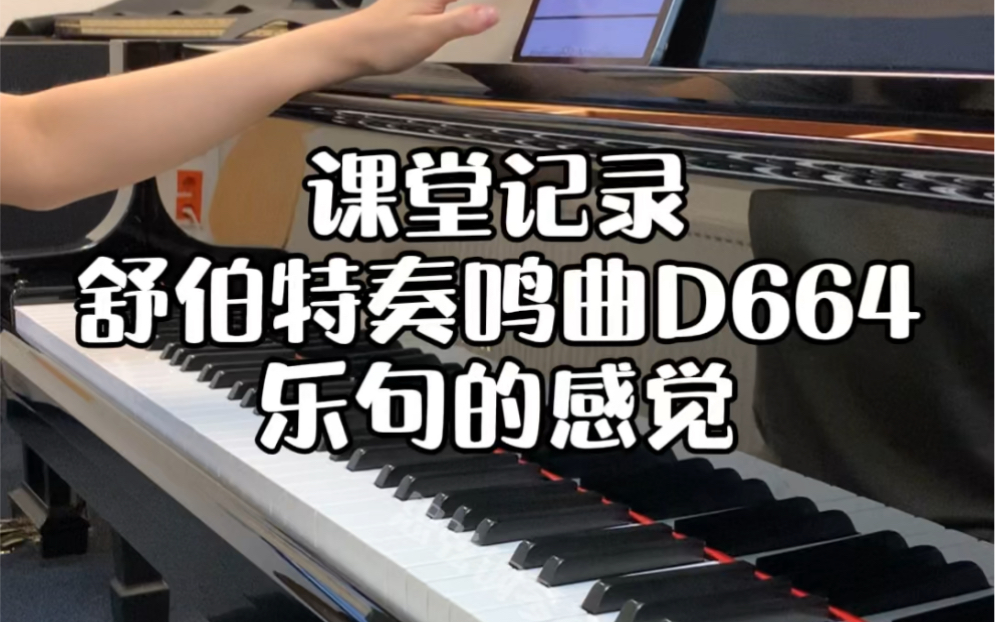 钢琴课堂实录|舒伯特奏鸣曲D664讲解哔哩哔哩bilibili